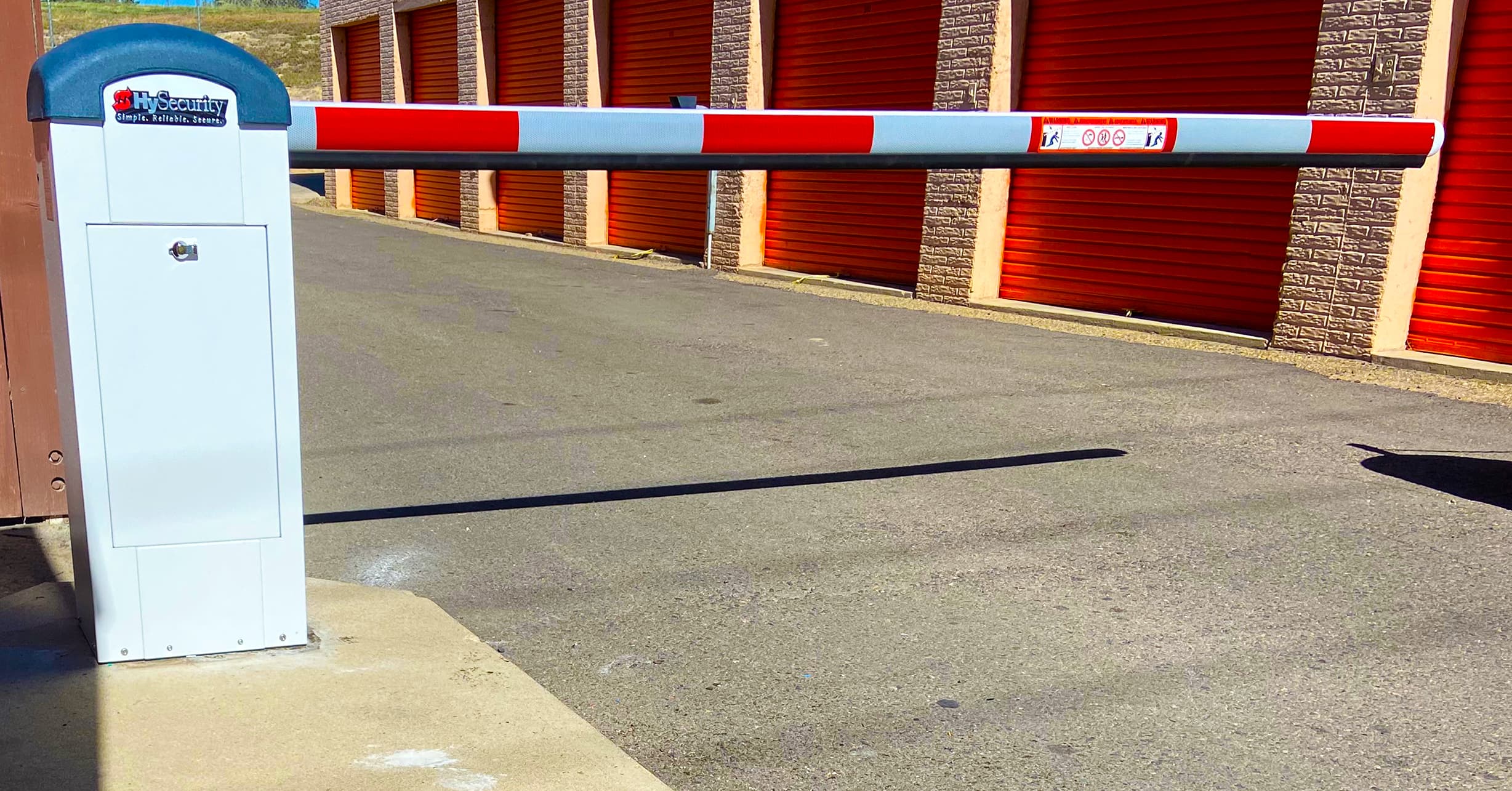 HySecurity StrongArm Park barrier with LED aluminum arm in Longmont, CO